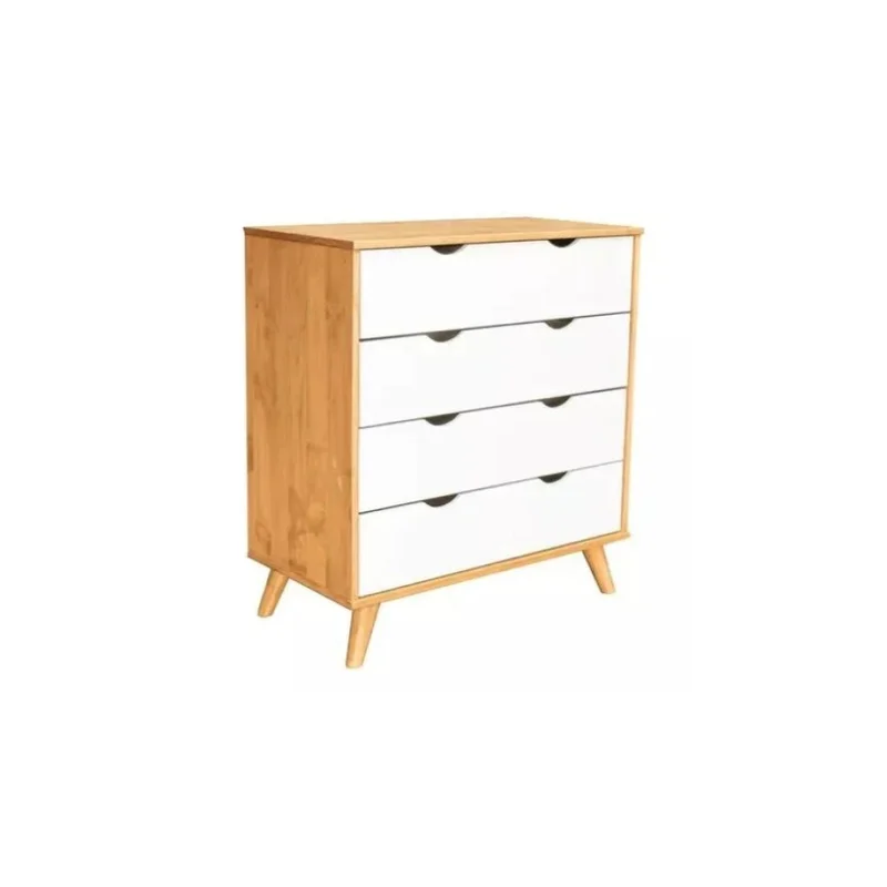 Cómoda 4 Cajones - Línea Berlin - Blanco en Blanco - Cómodas, Uruguay | Ecowood, vista 3
