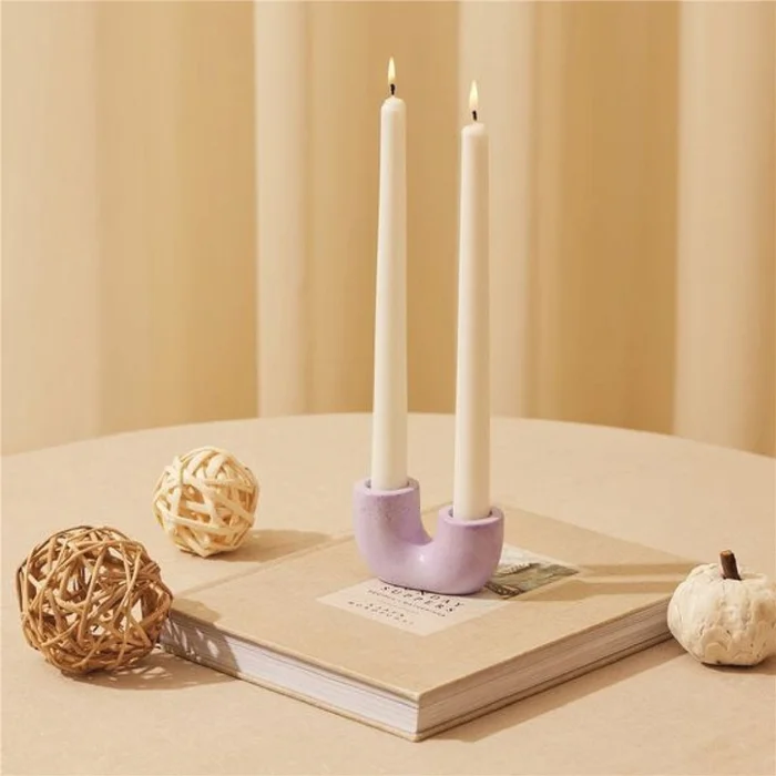 SET 4 VELAS 25CM BLANCO en Blanco - Velas y Portavelas, Uruguay | Koz, vista 3