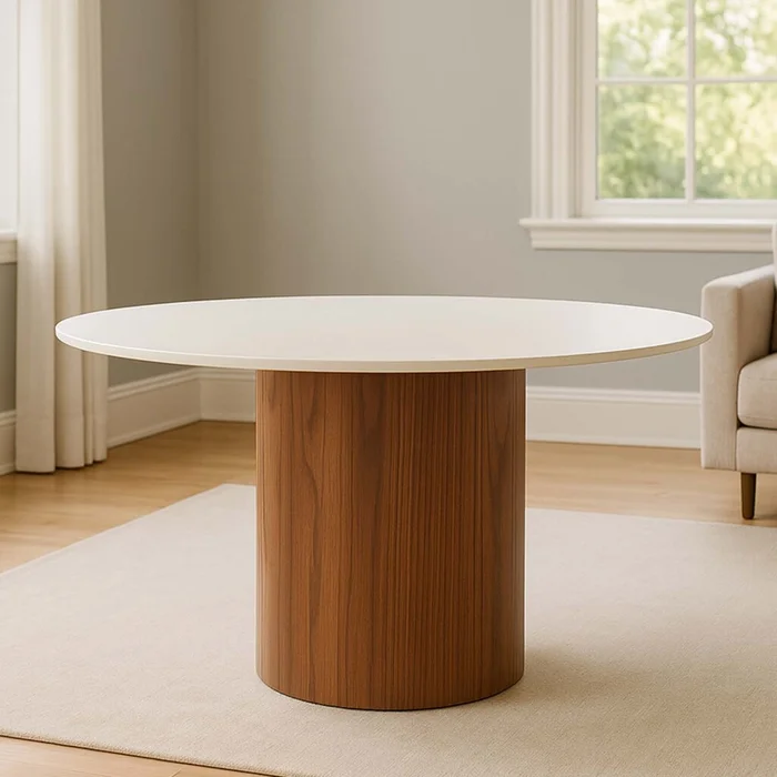 Mesa De Comedor Mdf Blanco Ivete en Blanco - Mesas de comedor, Uruguay | Divino