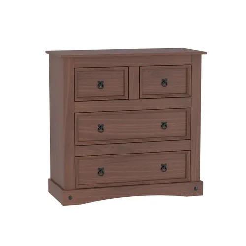 Aparador Comoda Cajonera Linea Mexicana 4 Cajones Nogal E1644 - Cómodas, Uruguay | Lais Muebles