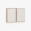 Set Sefri de 2 cuadros blanco 30 x 40 cm en Blanco, Natural - Decoración de pared, Uruguay | Kavehome, vista 1 de 5
