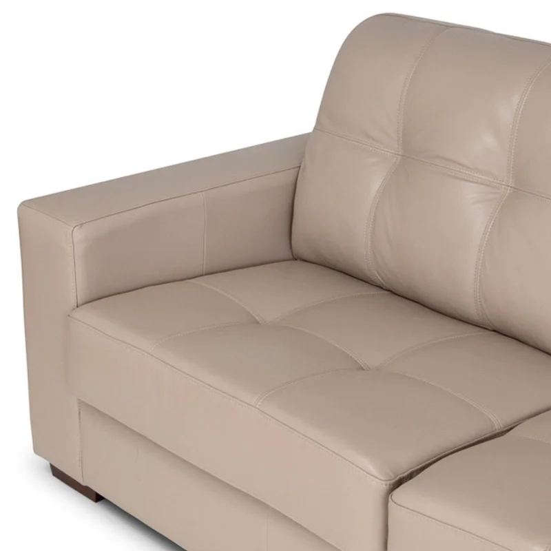 Sofá Fargo - Cuero Básico - 3 cuerpos - 519 (Beige) en Beige - Sillones y sofás, Uruguay | NYR, vista 3