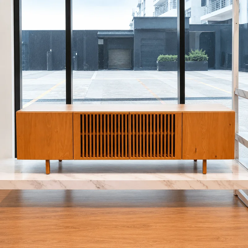 Rack Lima 180CM - Madera Maciza en Madera natural - Muebles para TV, Uruguay | Balton, vista 3