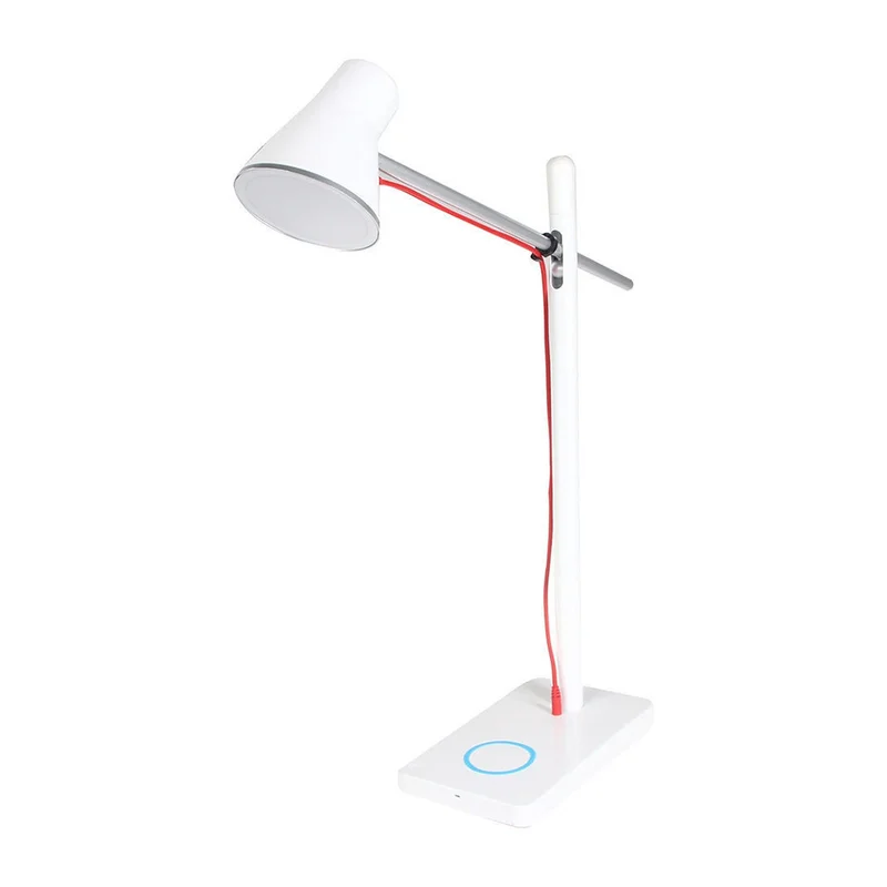 Lámpara de Mesa Quebec Blanco en Blanco - Lámparas de mesa, Uruguay | Serlux, vista 6