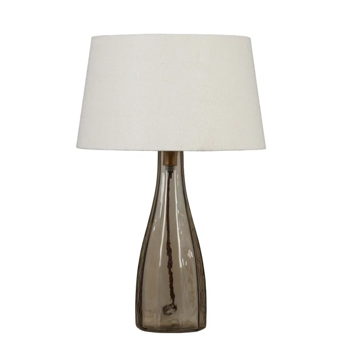 Lámpara De Mesa Bottle Vidrio Gris Gris en Gris - Lámparas de mesa, Uruguay | Divino