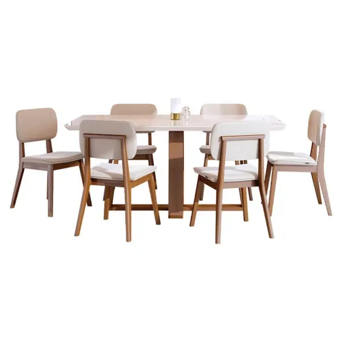 Juego de Comedor - Mesa Wood + Sillas Classic - Mesas de comedor, Uruguay | Rústico Hogar
