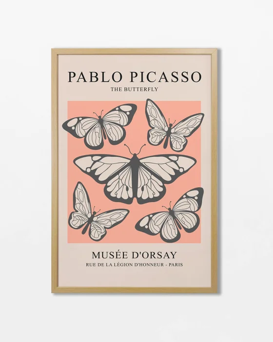 Pablo Picasso - The butterfly en Multicolor - Láminas, Uruguay | La Cuadrería