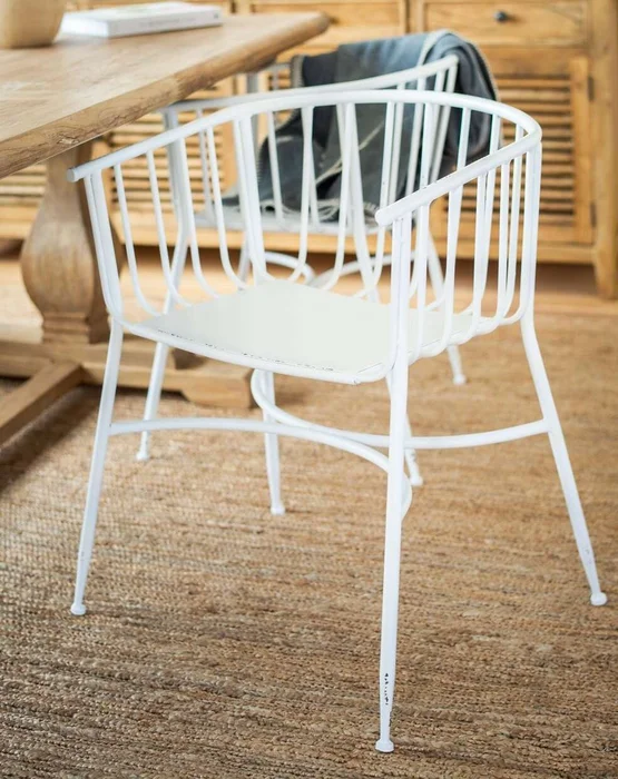 BUTACA / SILLA DE METAL WHITE en Blanco - Sillas, Uruguay | La Iberica