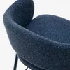 Taburete Maina - de chenilla azul y patas de acero con acabado azul FSC Mix Credit 65 cm en Azul - Butacas, banquetas y puffs, Uruguay | Kavehome, vista 3 de 10