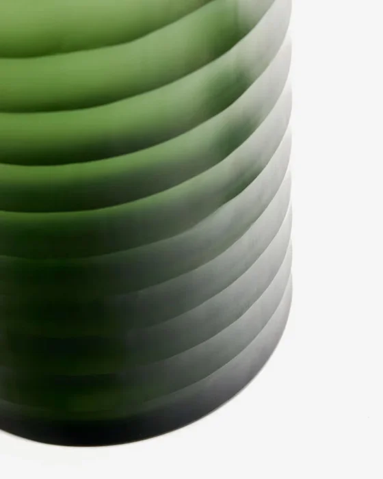 Jarrón Bunce de vidrio reciclado verde - 25 cm en Verde - Jarrones, Uruguay | Kavehome, vista 3