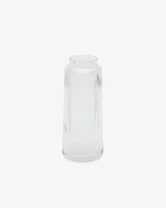 Jarrón Claudia de vidrio transparente - 30 cm en Transparente - Jarrones, Uruguay | Kavehome