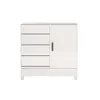 Comoda 1 puerta 4 cajones - Blanco - Linea FIT en Blanco - Cómodas, Uruguay | Rústico Hogar, vista 4 de 4