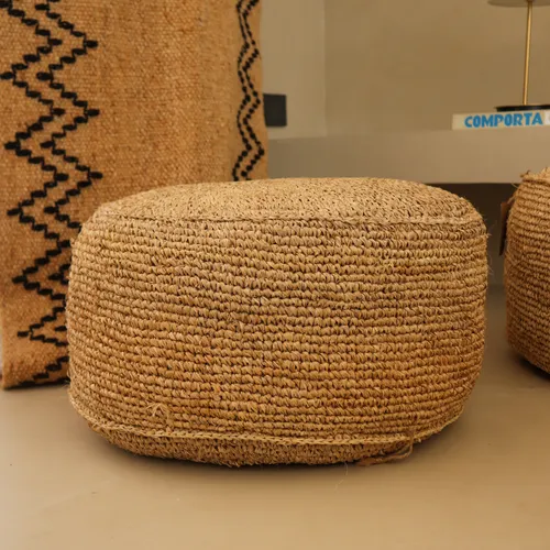 Puff Ibiza en Madera natural - Butacas, banquetas y puffs, Uruguay | Casakos
