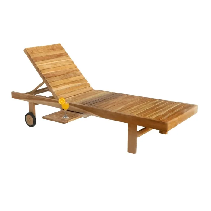 Reposera - Madera Natural en Marrón - Muebles para el exterior, Uruguay | Rústico Hogar