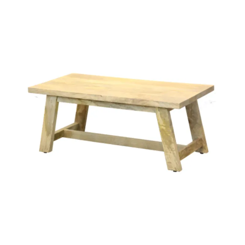 M129 Mesa ratona 110x55x45 en Madera natural - Mesas de living, Uruguay | Victoriana