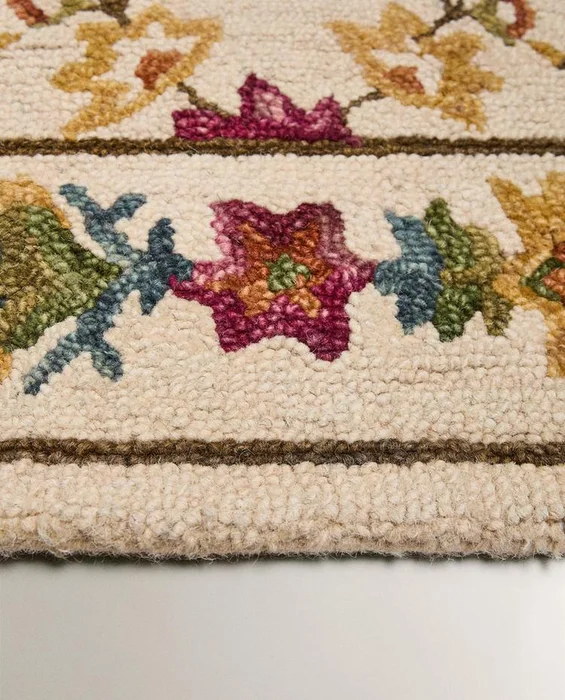ALFOMBRA LANA ESTAMPADO FLORAL - Alfombras, Uruguay | Zara Home, vista 6