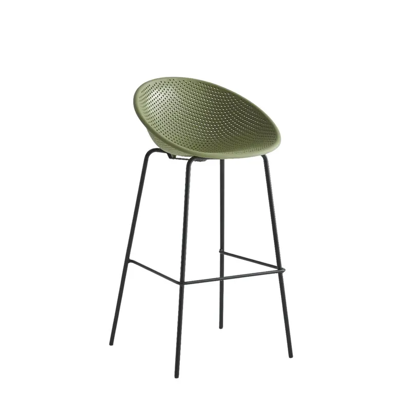 Butaca Taburete panal metal y polipropileno vc1809 verde en Verde - Butacas, banquetas y puffs, Uruguay | Alfa Ventas