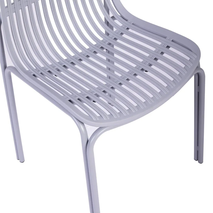 Silla De Comedor Polipropileno Gris Lisa en Gris - Sillas, Uruguay | Divino, vista 5