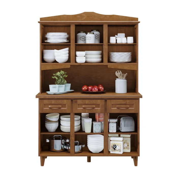 Kit De Cocina 5 Puertas 3 Cajones 100% Madera Línea Clásica en Marrón - Muebles, Uruguay | Soy Hogar, vista 6