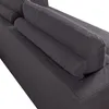 Sofá 3 Cuerpos Tela Gris Nunu Gris Osc en Gris - Sillones y sofás, Uruguay | Divino, vista 7 de 8