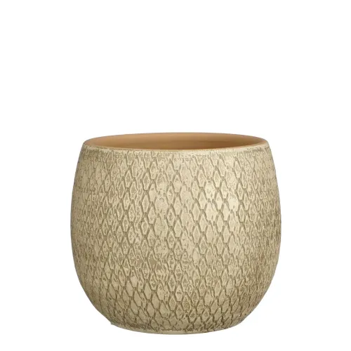Maceta Small Terracota Natural-beige Madeira en Beige - Jarrones, Uruguay | Divino