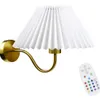 Lámpara Aplique De Pared Pantalla Plástica Plisada LED RGB - Iluminarás en Blanco - Lámparas de mesa, Uruguay | Iluminaras, vista 1 de 17