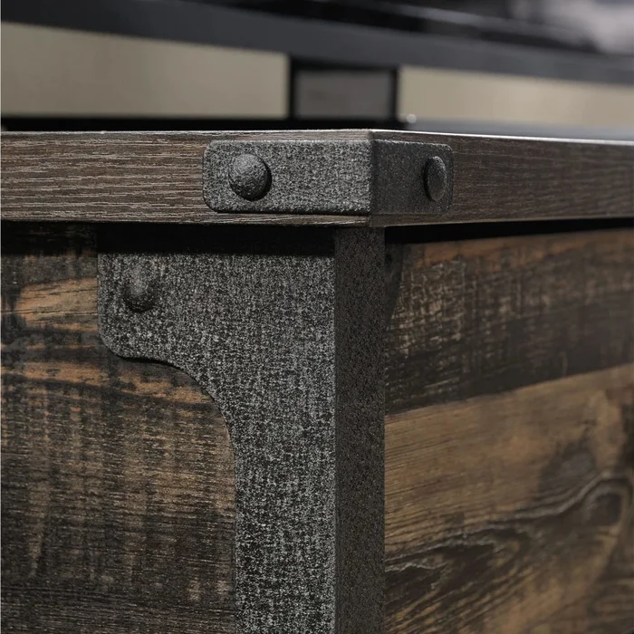 Rack para TV con Estantes - Sauder en Marrón - Muebles para TV, Uruguay | Ecowood, vista 5