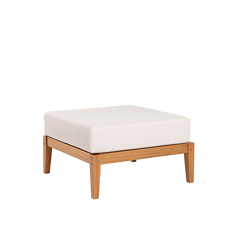 PUFF CANNES ACQUABLOCK CRUDO 70x70x40CM JATOBA - Muebles para el exterior, Uruguay | Vinibel