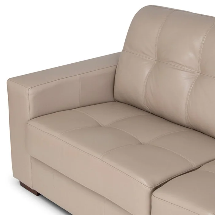 Sofá Fargo - Cuero Básico - 3 cuerpos - 519 (Beige) en Beige - Sillones y sofás, Uruguay | NYR, vista 3