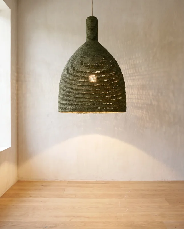 Lámpara de Sisal Tulum Green | Casakos en Verde oliva - Lámparas colgantes, Uruguay | Casakos, vista 3