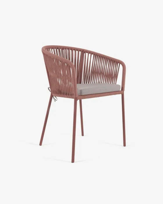 Silla Yanet cuerda terracota en Rojo - Sillas, Uruguay | Kavehome