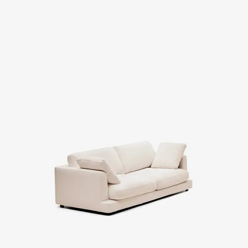 Sofá Gala 3 plazas beige 210 cm en Blanco - Sillones y sofás, Uruguay | Kavehome
