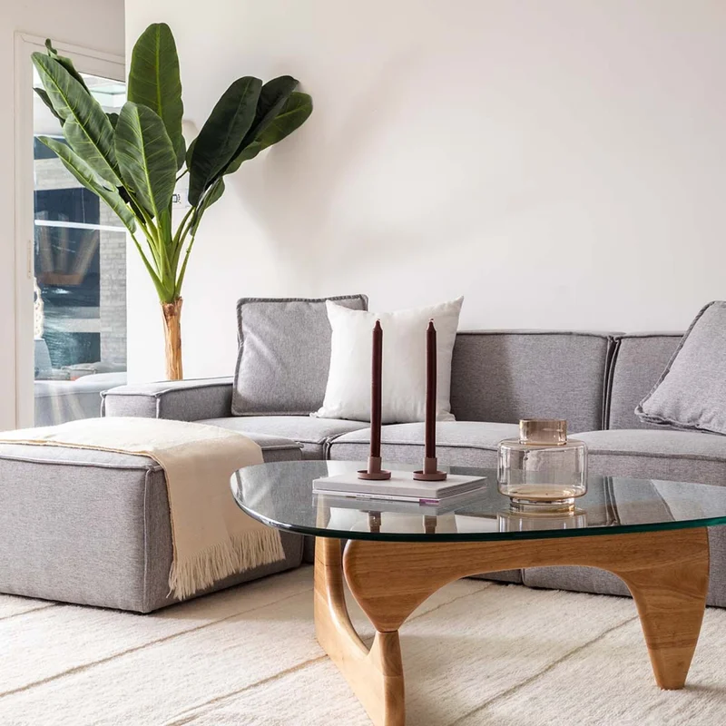 Sofá Arizona Ottoman - 3 cuerpos - Gris en Gris - Sillones y sofás, Uruguay | Walnut, vista 3