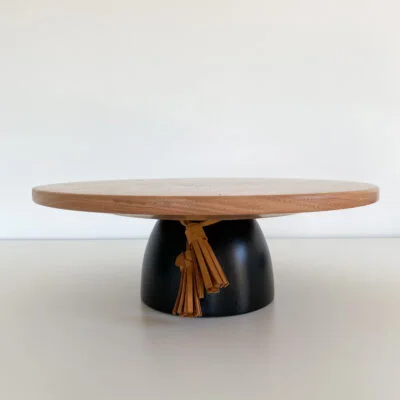 Pie de torta alta base negra y flecos – 30cm - Decoración, Uruguay | Dreams On Time, vista 6