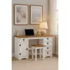 Escritorio 5C 1P Línea Naturale - Blanco/Roble en Multicolor - Escritorios y sillas de escritorio, Uruguay | La Cueva Muebles, vista 2 de 3
