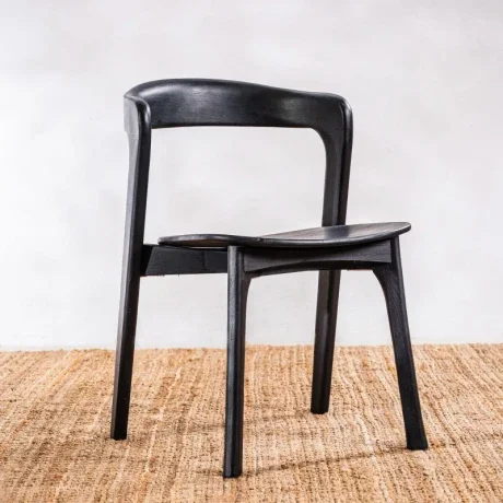 Silla De Comedor Berta Negra en Negro - Sillas, Uruguay | Berna Home, vista 4