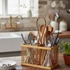 ORGANIZADOR RECTANGULAR C/ASA 20x10xH12/27CMS BAMBU en Madera natural - Canastos, Uruguay | Decohogar, vista 3 de 3
