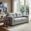 SOFA 100% CUERO - 3 CUERPOS - MODELO DOMINI - GRIS en Gris - Sillones y sofás, Uruguay | Champagne Home, vista 2 de 5