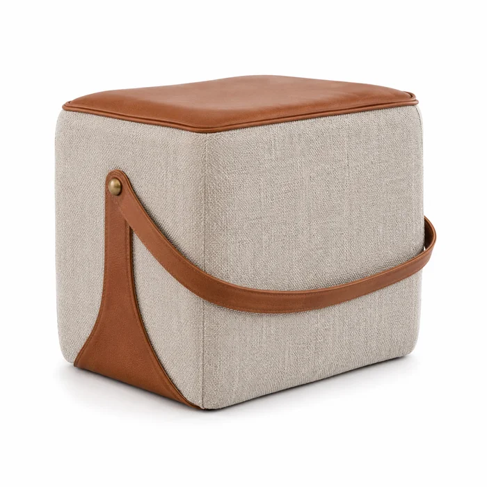 Puff Bag T108 Lino Arena Claro Cati en Beige - Sillones y sofás, Uruguay | Balton