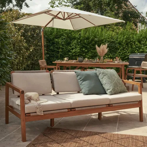 Sofá 3 puestos Oasis en Amarillo - Muebles para el exterior, Uruguay | Naterial Uruguay