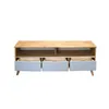 Rack TV 3 Cajones - Natural/Gris en Gris - Muebles para TV, Uruguay | Concetto Casa, vista 1 de 3