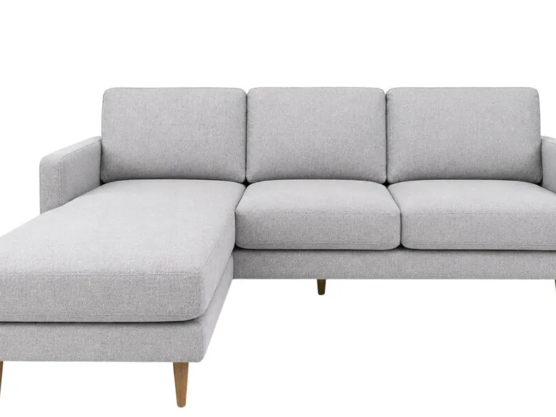 Sofa con Chaise PRADA PREVENTA - Light Grey Tela Rústica en Light Grey Tela Rústica - Sillones y sofás, Uruguay | Finkel