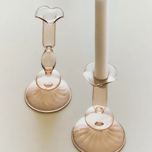 CANDELABRO BOROSILICATO en Rosa - Velas y Portavelas, Uruguay | Zara Home