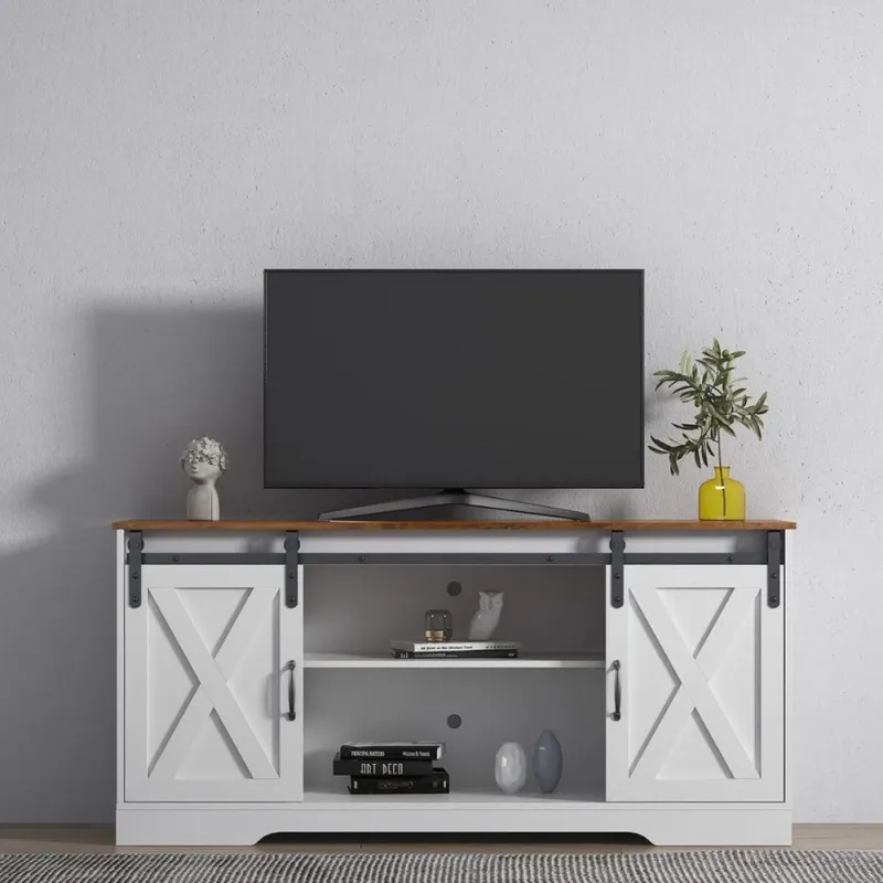 Rack de tv Ohio en Blanco - Muebles para TV, Uruguay | La Cueva Muebles