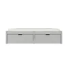 Cama Madera Maciza Con Cajones - 2 plazas - Linea Beauty / Funcional - Gris en Gris - Dormitorio, Uruguay | Rústico Hogar, vista 5 de 5