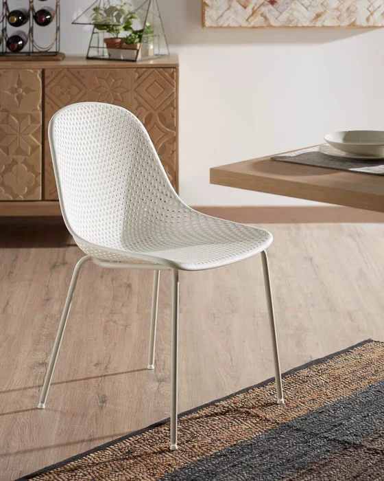 Silla Quinby - blanco en Beige - Sillas, Uruguay | Kavehome, vista 2
