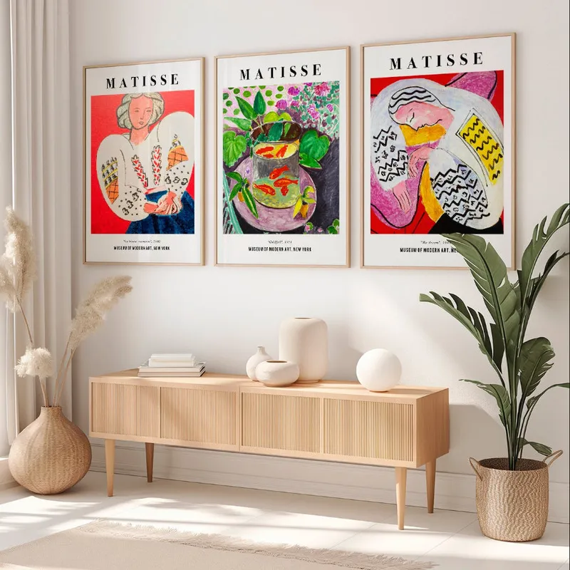 Matisse - MoMA Tríptico en Multicolor - Láminas, Uruguay | La Cuadrería