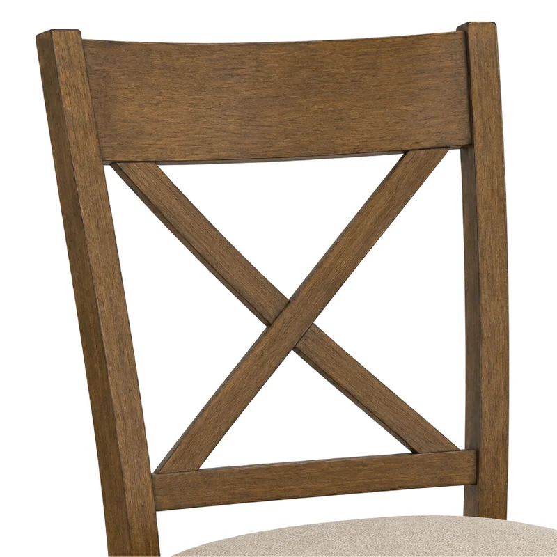 Juego De Comedor 6 Sillas Tapizadas Madera Maciza en Madera natural - Mesas de comedor, Uruguay | Soy Hogar, vista 5