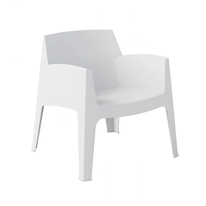 Silla de Exterior Master - Blanco Mate en Blanco - Muebles para el exterior, Uruguay | Rústico Hogar, vista 2