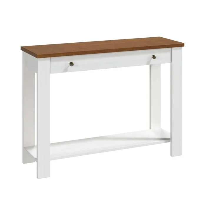 Consola/mesa De Arrime Living Madera Blanco Agata Bco/nat en Multicolor - Mesas de living, Uruguay | Divino, vista 2